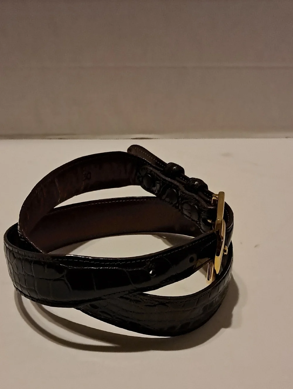 Douglas Magnus Genuine American Alligator Leather Belt Made in USA